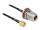 DELOCK Antennenkabel RP-SMA Stecker zu N Buchse RG-174 30 cm