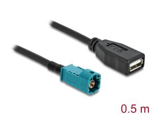 DELOCK Kabel HSD Z Stecker zu USB 2.0 Typ-A Buchse 0,5 m