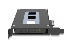 Icy Dock MB111VP-B Speicherlaufwerksgehäuse SSD-Gehäuse Schwarz 2.5"