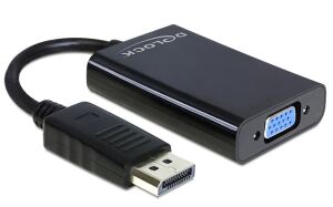 DeLOCK 65439 Videokabel-Adapter VGA (D-Sub) DisplayPort Schwarz