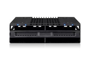 Icy Dock MB024SP-B Speicherlaufwerksgehäuse HDD / SSD-Gehäuse Schwarz 2.5"