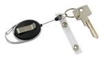 Wedo 262 415 Schlüsselring/Etui Schwarz, Chrom, Weiß
