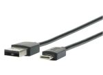 Mobilis 001278 USB Kabel 1 m USB A USB C Schwarz