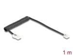 DELOCK Telefonkabel/Spiralkabel RJ11 St. zu RJ45 St. 1m S.