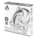ARCTIC BioniX P140 (Grau/Weiß) - 140 mm PWM PST Gaming Lüfter optimiert für statischen Druck