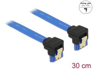 SATA-Kabel Delock SATA III unt. -> SATA unt. Bu/Bu 0.30m
