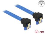 SATA-Kabel Delock SATA III unt. -> SATA unt. Bu/Bu 0.30m