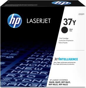 HP 37Y Schwarz Original LaserJet Tonerkartusche mit sehr hoher Reichweite.