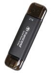 Transcend TS2TESD310C Externes Solid State Drive 2 TB USB Typ-A auf USB Typ-C 3.2 Gen 2 (3.1 Gen 2) Schwarz