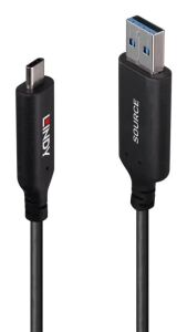 Lindy 43395 USB Kabel USB 3.2 Gen 1 (3.1 Gen 1) 10 m USB A USB C 5 Gbit/s Schwarz
