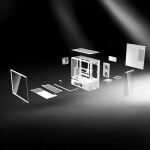 COUGAR Gehäuse Midi-Tower, CFV235 Vision, ARGB, LCD-Display, Glas, Schwarz