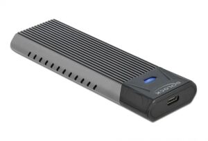 DeLOCK Externes USB Type-C Combo Gehäuse für M.2 NVMe PCIe oder SATA SSD - werkzeugfrei