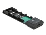 DeLOCK Externes USB Type-C Combo Gehäuse für M.2 NVMe PCIe oder SATA SSD - werkzeugfrei