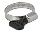 DELOCK Schlauchschelle, Flügelmutter 25-40mm 10 Stk. schwarz