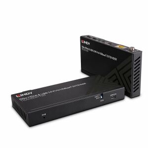 Lindy 150m Cat.6 HDBaseT KVM Extender, HDMI 4K60, USB 2.0 & IR