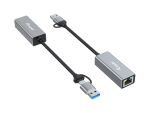 Equip USB-C auf 2,5 Gigabit Ethernet Netzwerk (USB-C+A) Adapter