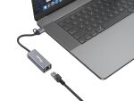 Equip USB-C auf 2,5 Gigabit Ethernet Netzwerk (USB-C+A) Adapter
