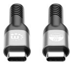 Manhattan 356381 USB Kabel USB4 Gen 3x2 2 m USB C 40 Gbit/s 240 W Schwarz