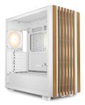 Sharkoon REBEL C70G RGB Full Tower Weiß, Holz