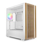 Sharkoon REBEL C70G RGB Full Tower Weiß, Holz