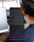 ICY BOX IB-HUB1419-i3, Front panel 3,5" mit USB Hub und Kartenleser, 2x USB-A 5 Gbit/s, 1x USB-C 5 Gbit/s, 1x USB-C 20 Gbit/s, 1x SD und 1x microSD 3.0