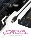 ICY BOX IB-HUB1419-i3, Front panel 3,5" mit USB Hub und Kartenleser, 2x USB-A 5 Gbit/s, 1x USB-C 5 Gbit/s, 1x USB-C 20 Gbit/s, 1x SD und 1x microSD 3.0