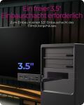 ICY BOX IB-HUB1419-i3, Front panel 3,5" mit USB Hub und Kartenleser, 2x USB-A 5 Gbit/s, 1x USB-C 5 Gbit/s, 1x USB-C 20 Gbit/s, 1x SD und 1x microSD 3.0
