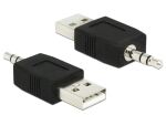 DeLOCK 66069 Kabeladapter USB A 3,5 Schwarz