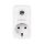 LogiLink PA0263 Spannungsschutz Weiß 1 AC-Ausgänge 230 V