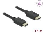DELOCK Highspeed HDMI Kabel 48 Gbps 8k 60Hz 0,5m