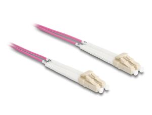 DELOCK LWL Kabel LC Duplex zu LC Duplex Multimode OM4 2 m