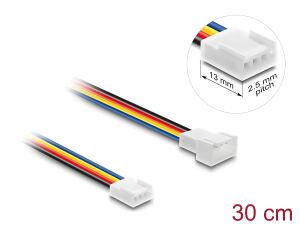 DELOCK Lüfter Verlängerungskabel PWM Stecker zu Buchse 4 Pin