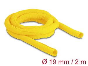 DeLOCK Gewebeschlauch selbstschließend hitzebeständig 2 m x 19 mm gelb
