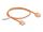 DeLOCK RJ45 Netzwerkkabel Cat.6 UTP Ultra Slim 0,5 m orange mit kurzen Steckern