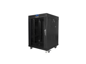 Lanberg FF01-6615-12BL Rack 15U Freistehendes Gestell Schwarz