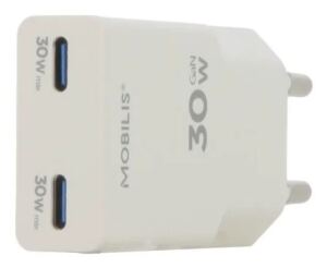 Mobilis 020026 Ladegerät für Mobilgeräte Universal Weiß AC Schnellladung Drinnen
