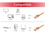 Equip Cat.6 S/FTP Patchkabel, 0.25m, Orange