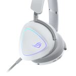 ASUS ROG Delta II Kopfhörer Verkabelt & Kabellos Kopfband Gaming USB Typ-C Bluetooth Weiß