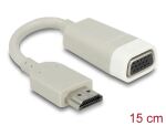 DELOCK HDMI Adapter A -> D-Sub15 St/Bu 0.15m screwless