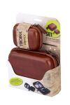 TROIKA ONPACK Personal Organizer Kunstleder, Samt Braun