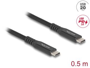 DELOCK USB 20 Gbps Kabel USB Type-C St. zu St. PD 3.0 100 W