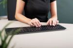 CHERRY KW 9100 SLIM Tastatur Universal RF Wireless + Bluetooth QWERTZ Deutsch Schwarz