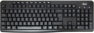 Inter-Tech 88884137 Tastatur Maus enthalten Heimbüro USB QWERTZ Deutsch Schwarz