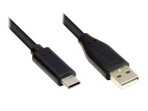 Alcasa GC-M0116 USB Kabel 0,5 m USB Typ-C USB Typ-A Schwarz