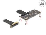 DELOCK Adapter PCIe 3.0 x4 St 90° gew. > M.2 Key M Bu 10cm