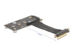 DELOCK Adapter PCIe 3.0 x4 St 90° gew. > M.2 Key M Bu 10cm