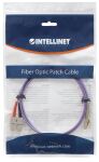 Intellinet Glasfaser LWL-Anschlusskabel, Duplex, Multimode, LC/SC, 50/125 µm, OM4, 5 m, violett