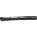 DIGITUS Patchpanel 1HE 24-Port Cat5e ungeschirmt schwarz