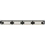 DIGITUS Patchpanel 1HE 24-Port Cat5e ungeschirmt schwarz