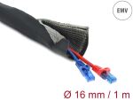 DeLOCK EMV Abschirmgeflechtschlauch mit Klettverschluss...